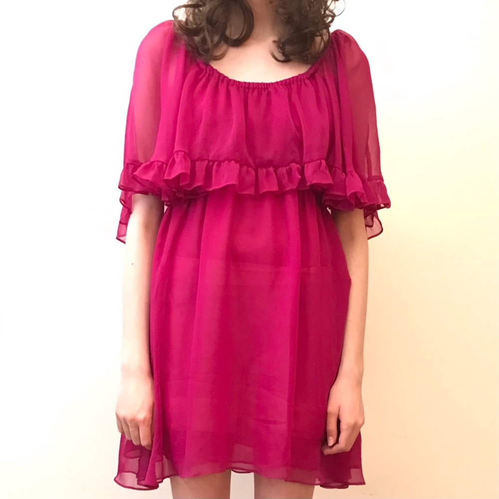 Free People Sheer Mini-Dress👗👠 - Picture 7 of 8
